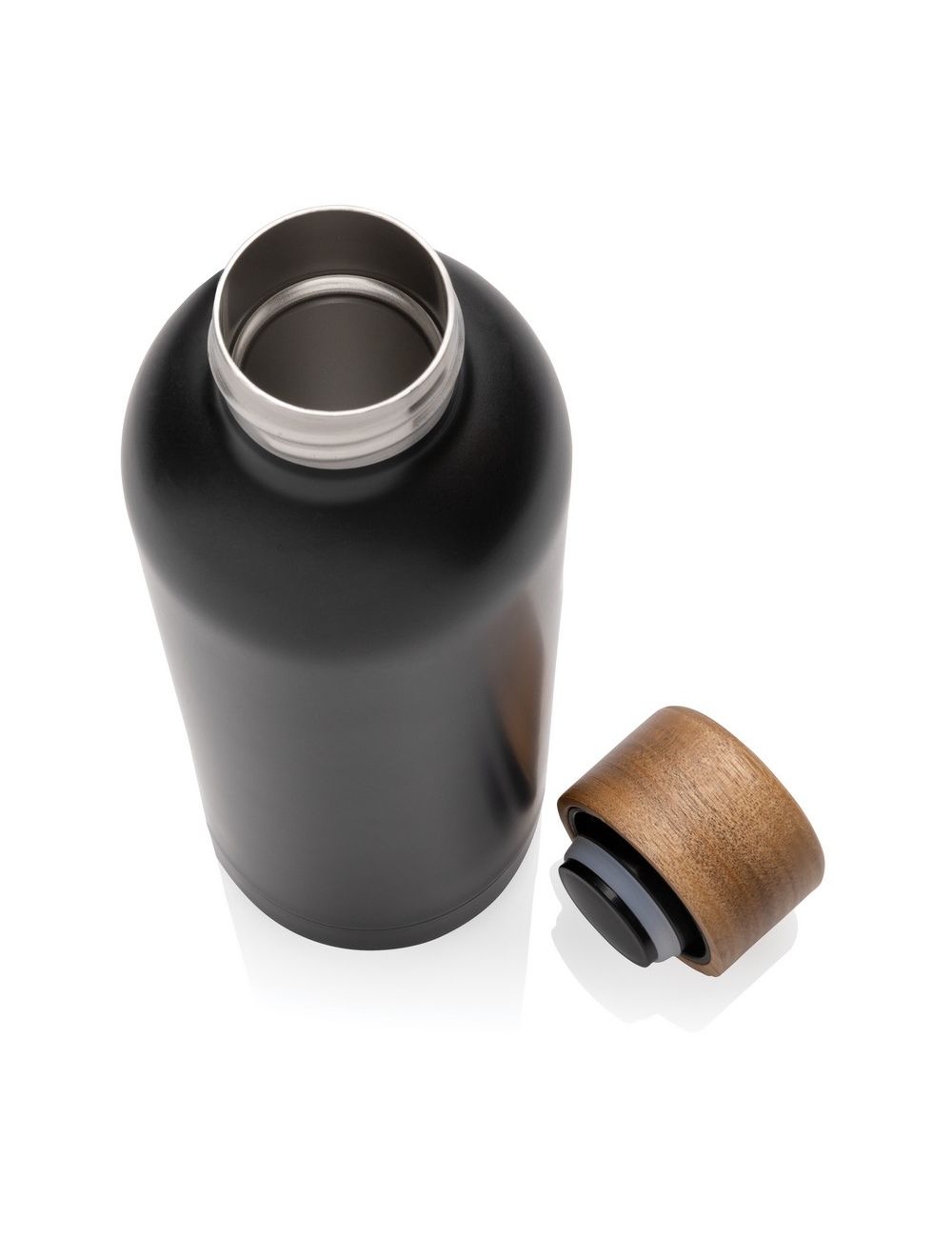 Butelka termiczna 500 ml Wood, stal nierdzewna...