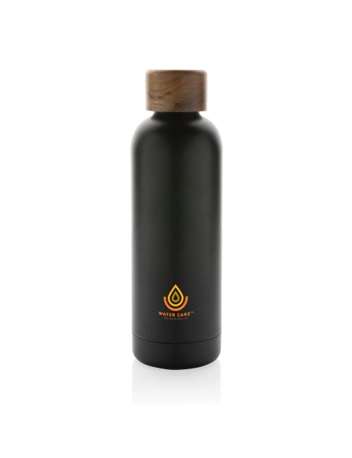 Butelka termiczna 500 ml Wood, stal nierdzewna z recyklingu