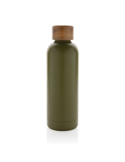 Butelka termiczna 500 ml Wood, stal nierdzewna z recyklingu