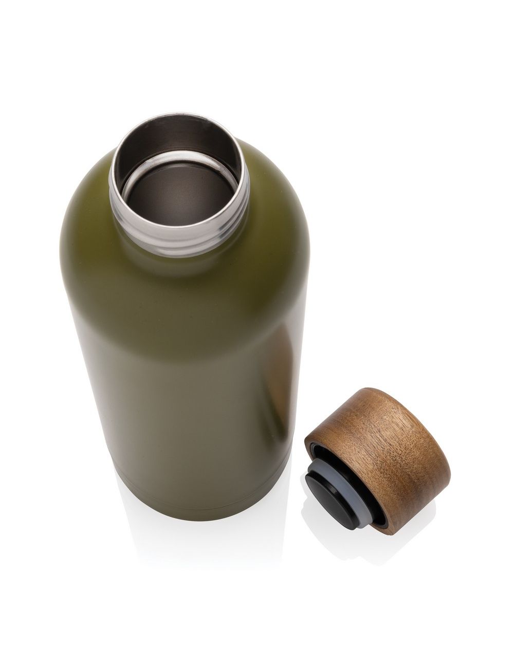 Butelka termiczna 500 ml Wood, stal nierdzewna...