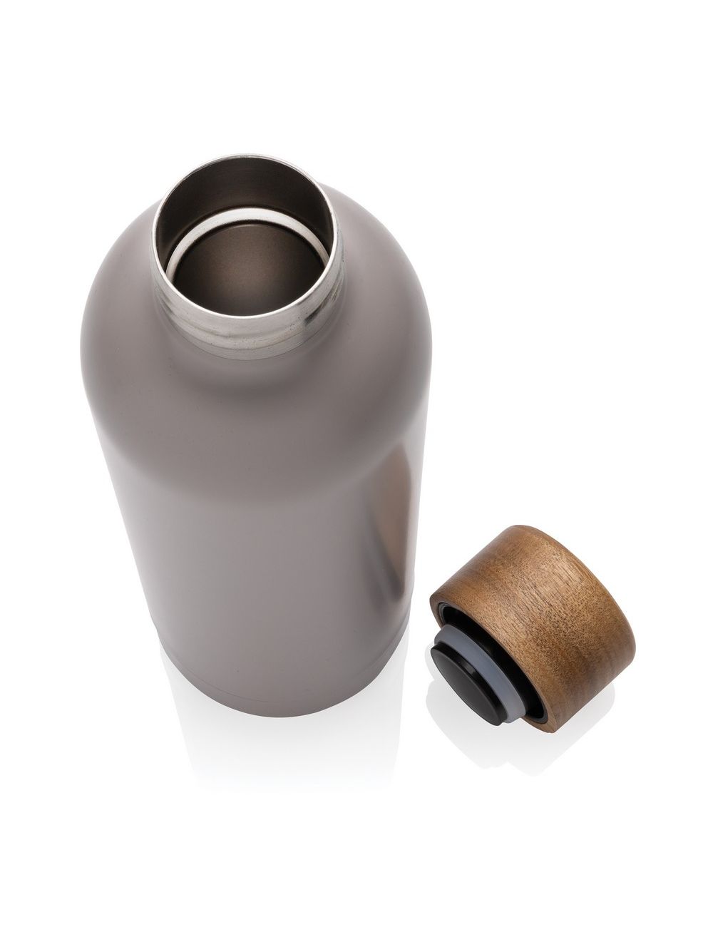 Butelka termiczna 500 ml Wood, stal nierdzewna...