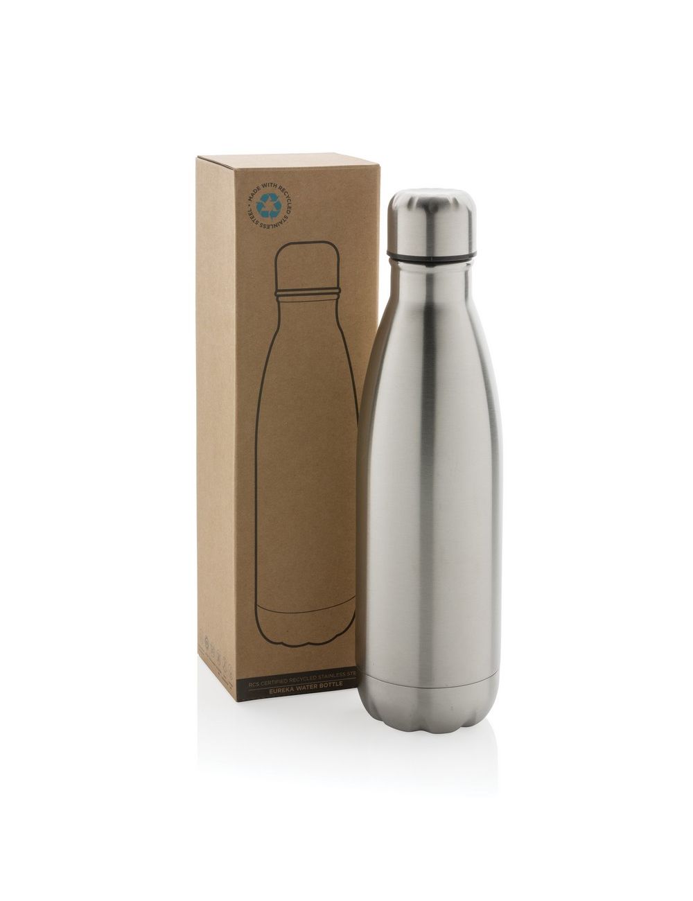 Butelka sportowa 500 ml Eureka, stal nierdzewna...