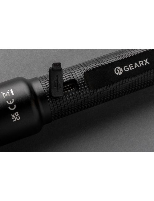 Latarka Gear X, ładowana przez USB, aluminium z recyklingu