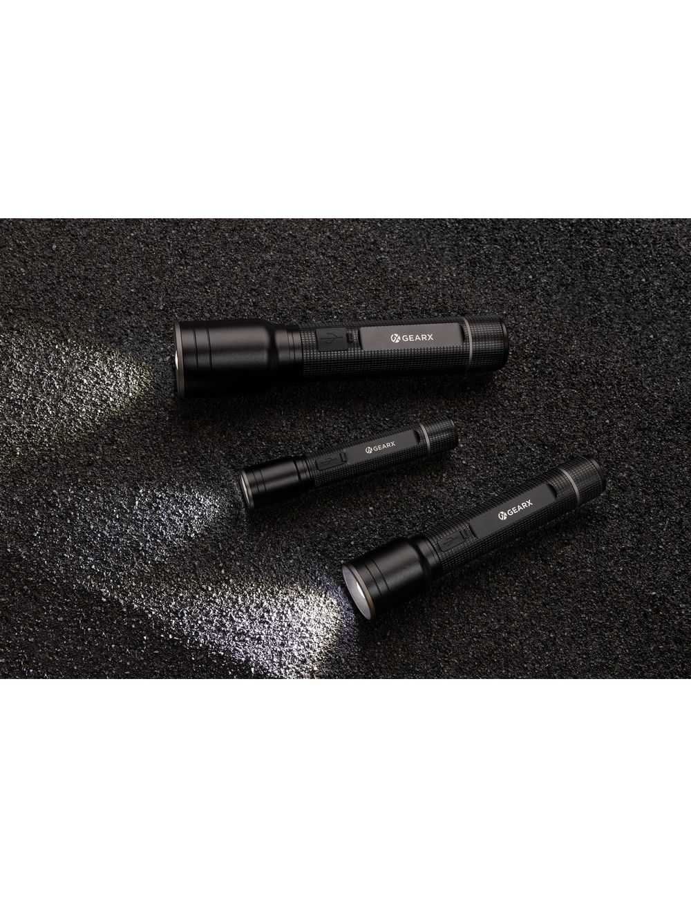 Latarka Gear X, ładowana przez USB, aluminium z...