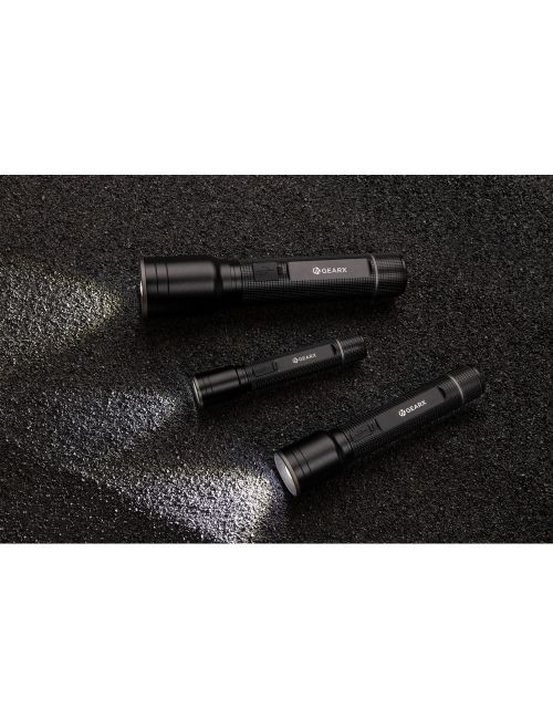 Latarka Gear X, ładowana przez USB, aluminium z recyklingu