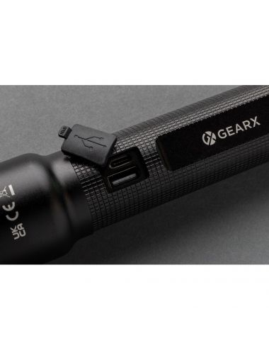 Duża latarka Gear X, ładowana przez USB, aluminium z... 2