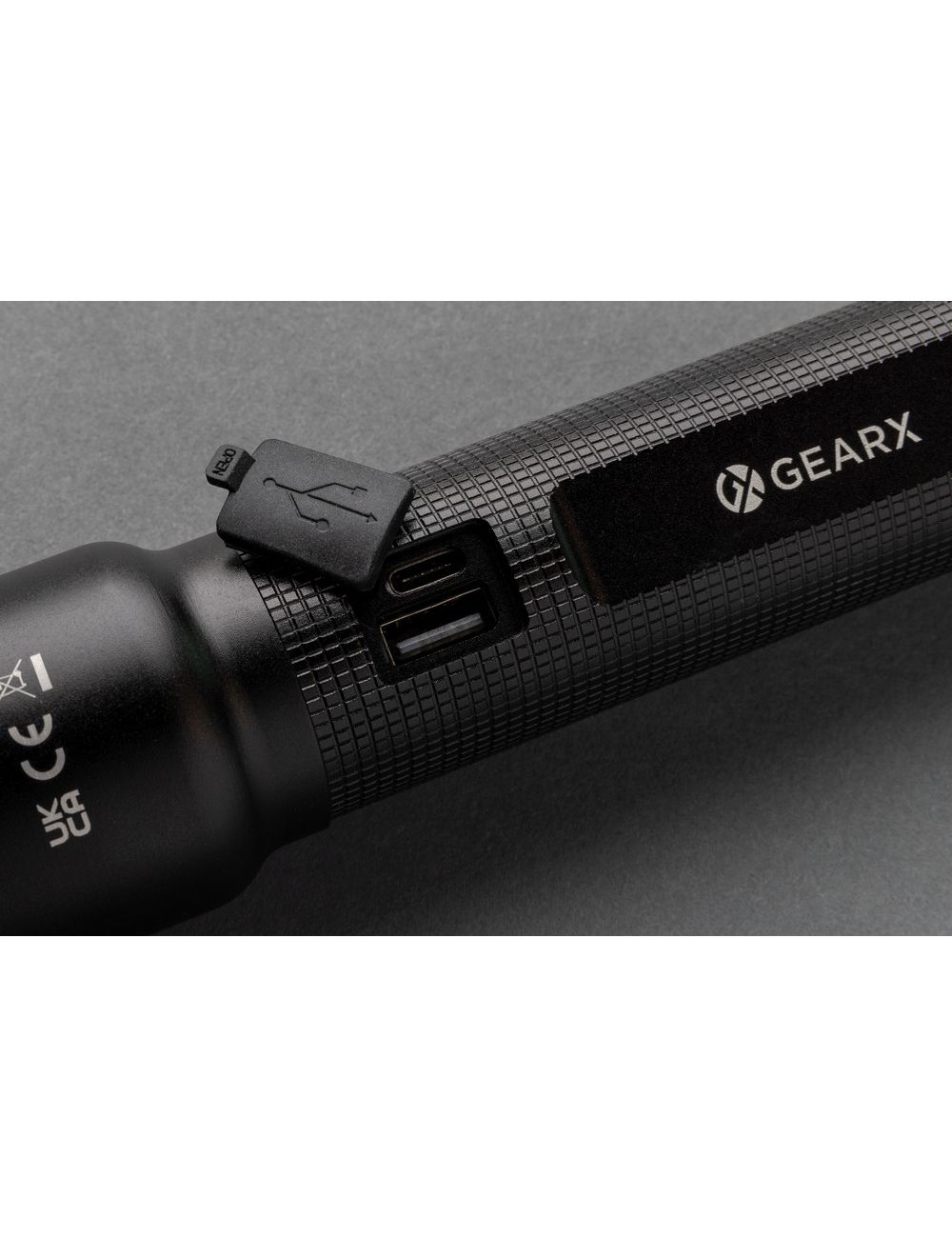 Duża latarka Gear X, ładowana przez USB,...