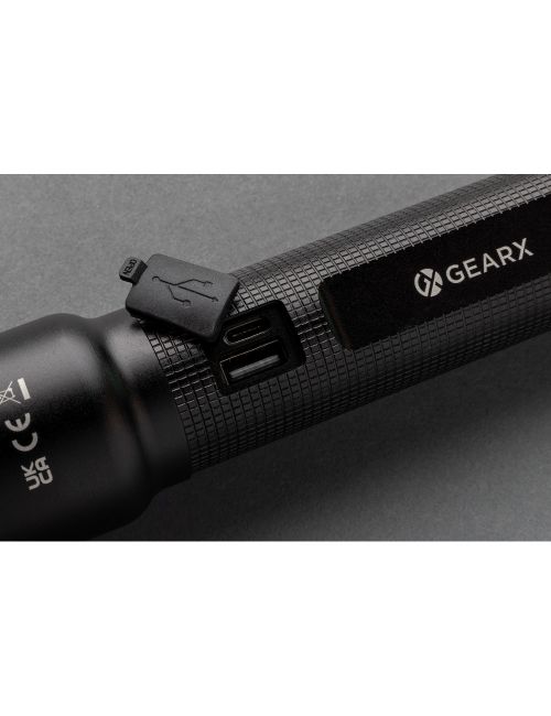 Duża latarka Gear X, ładowana przez USB, aluminium z recyklingu