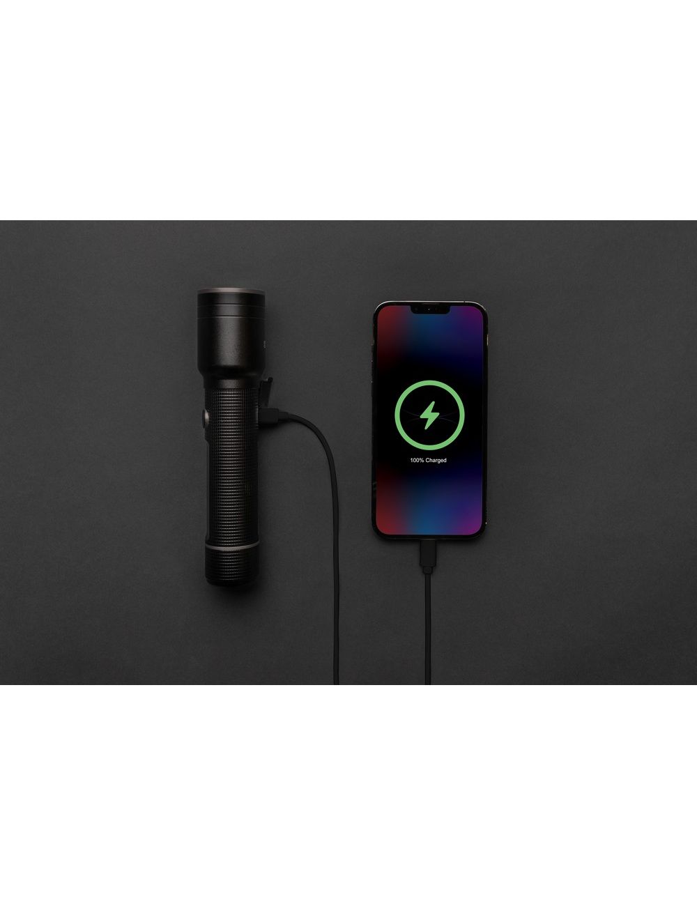 Duża latarka Gear X, ładowana przez USB,...