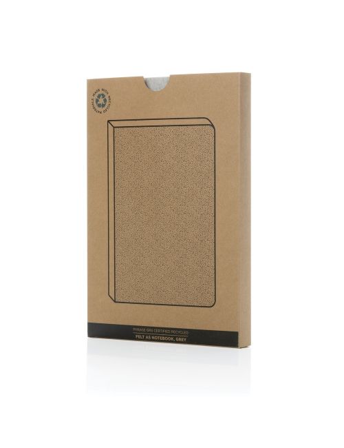 Notatnik z filcu z recyklingu A5