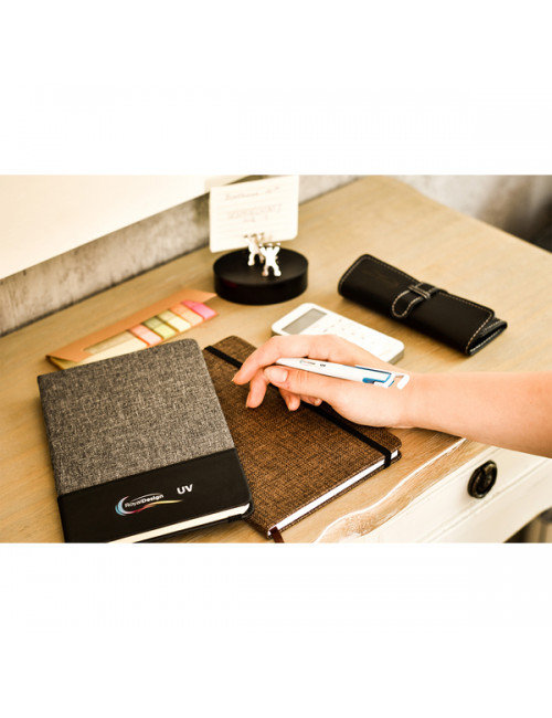 Notatnik A5 Amadora, szary 