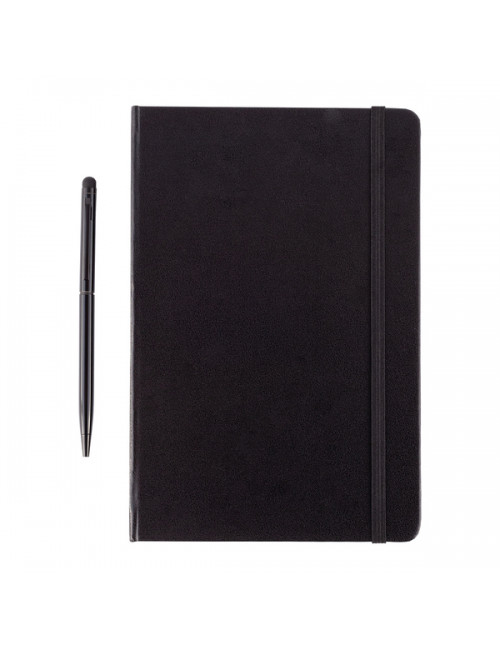 Zestaw notes z długopisem Abrantes, czarny 