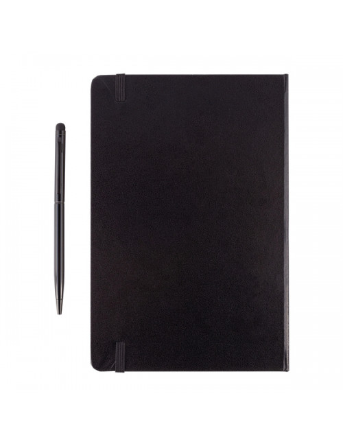 Zestaw notes z długopisem Abrantes, czarny 