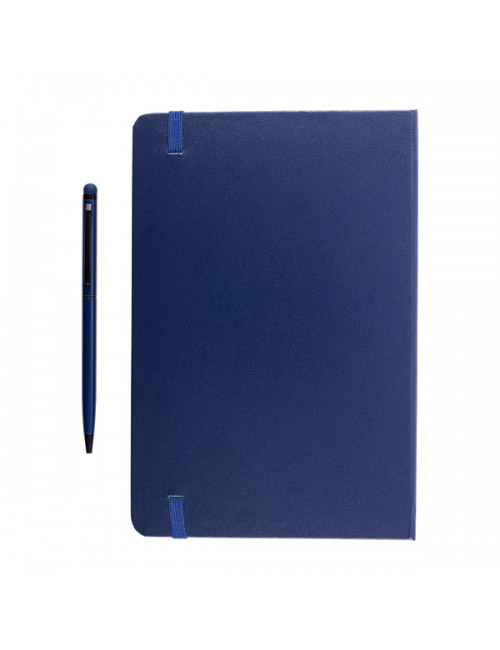 Zestaw notes z długopisem Abrantes, granatowy 