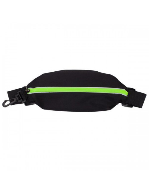 Saszetka sportowa na pas Ease, czarny/jasnozielony