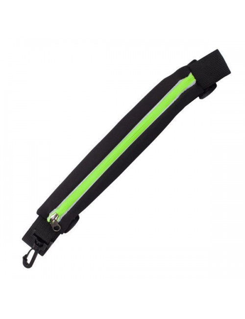 Saszetka sportowa na pas Ease, czarny/jasnozielony