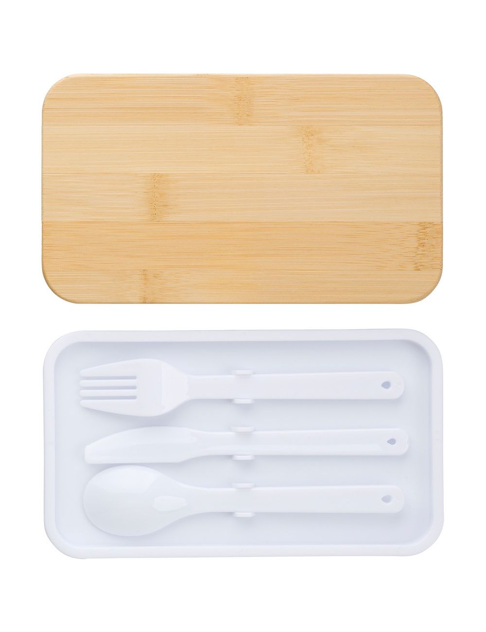 Pudełka śniadaniowe 2 szt., 2x400 ml, bambusowe...