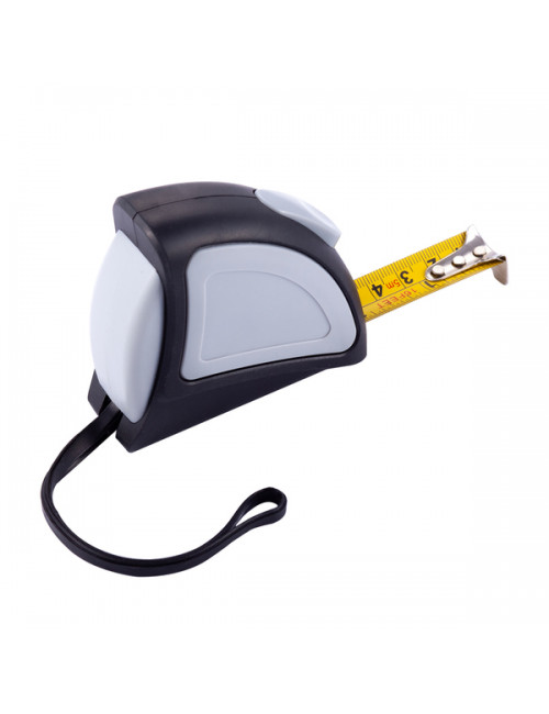 Zwijana miarka 5 m Rigorous, szary