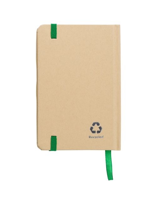 Notatnik A6 z papieru kraftowego z recyklingu, twarda okładka