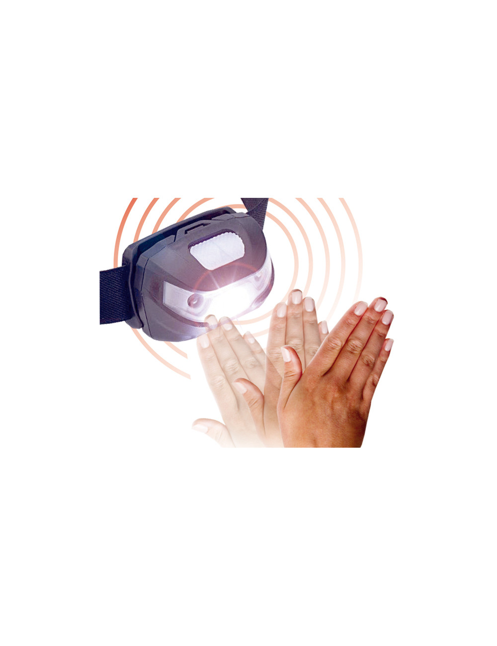 Latarka czołowa Sensor, czarny 