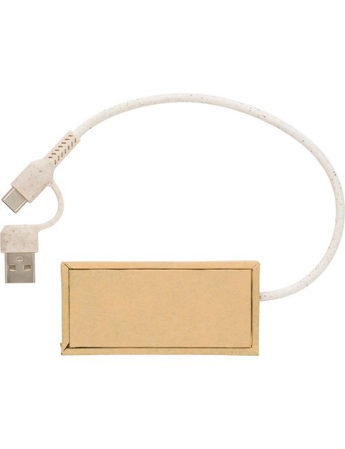 Hub USB 2.0 z kartonu z recyklingu