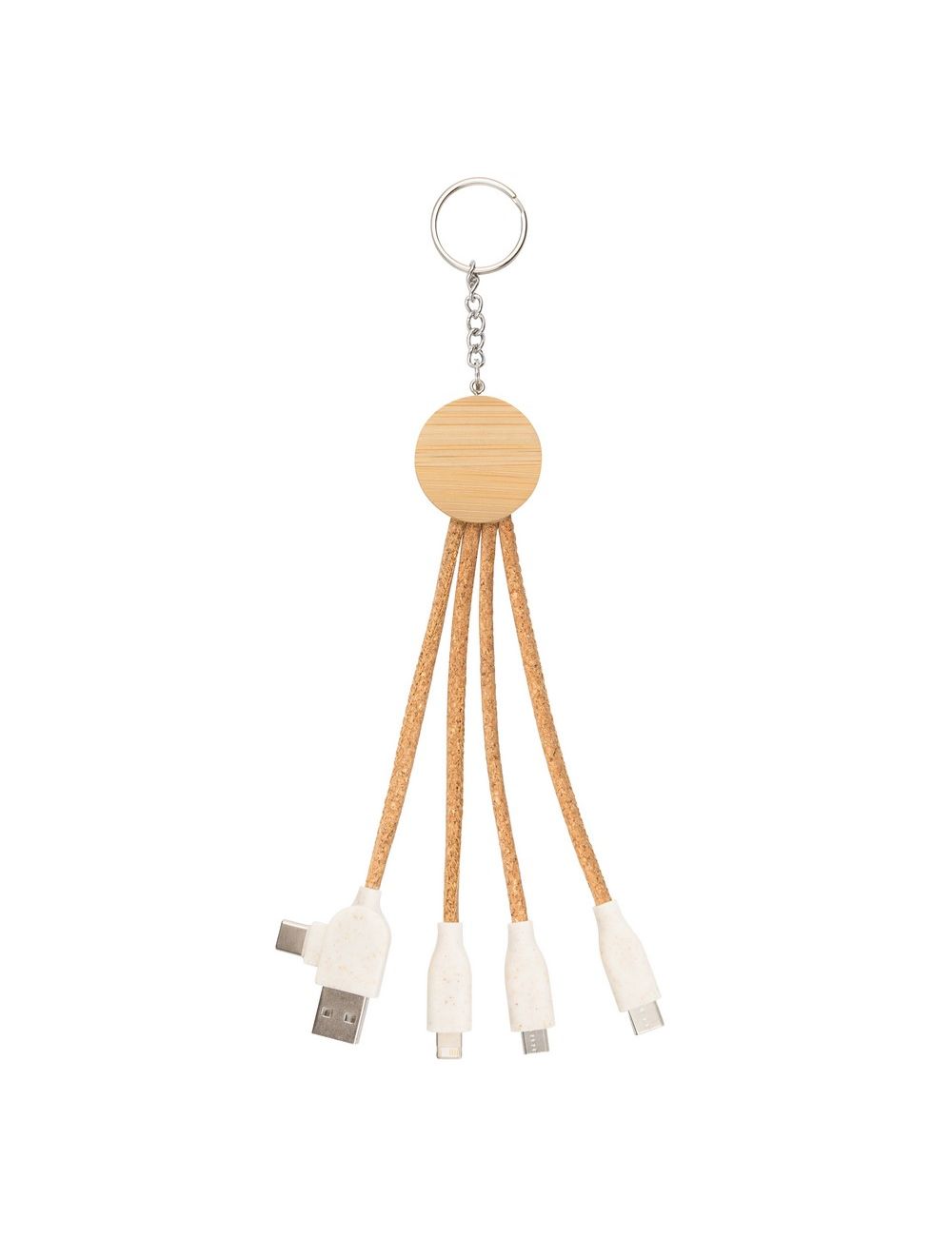 Korkowy kabel do ładowania B'RIGHT, bambusowy...