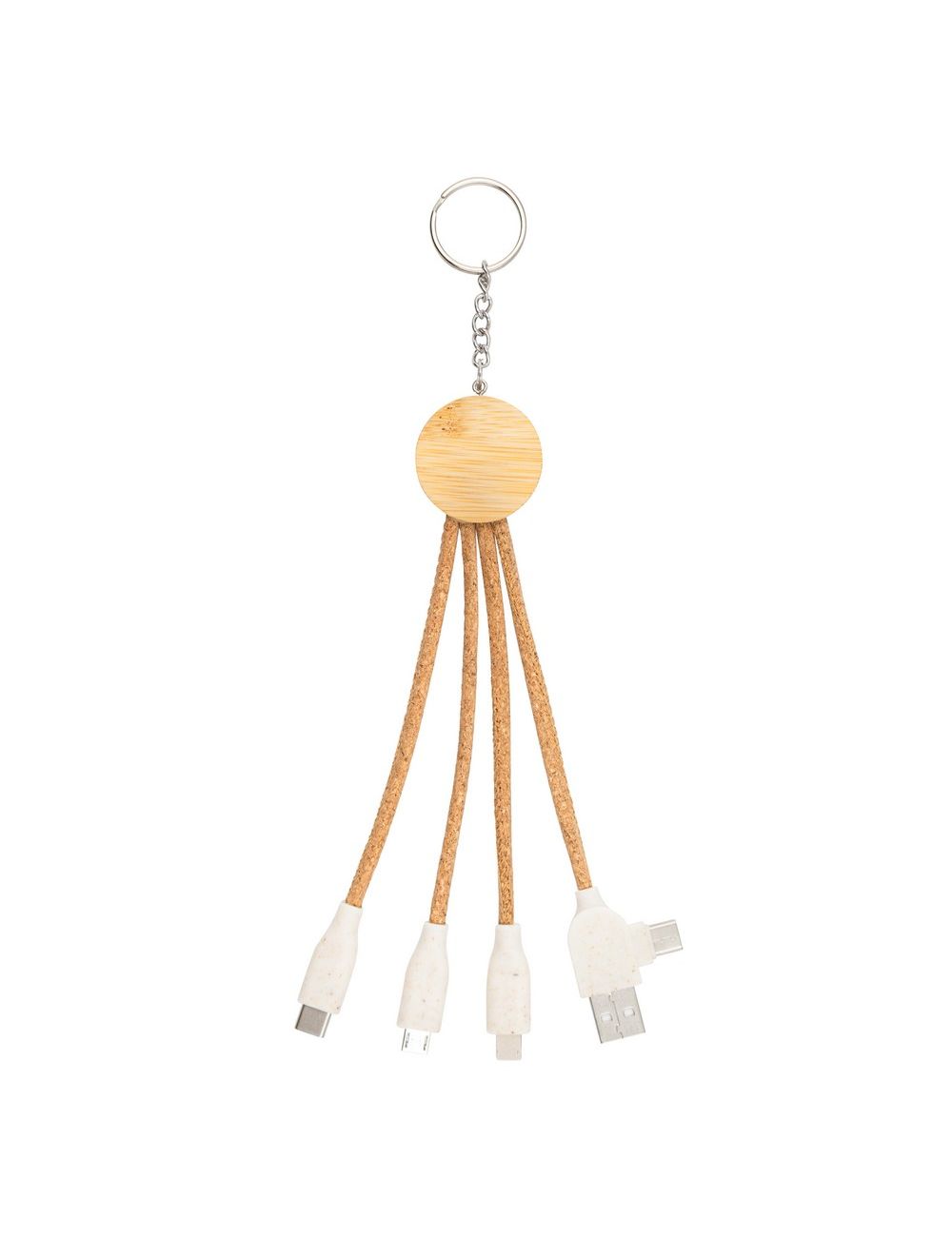 Korkowy kabel do ładowania B'RIGHT, bambusowy...