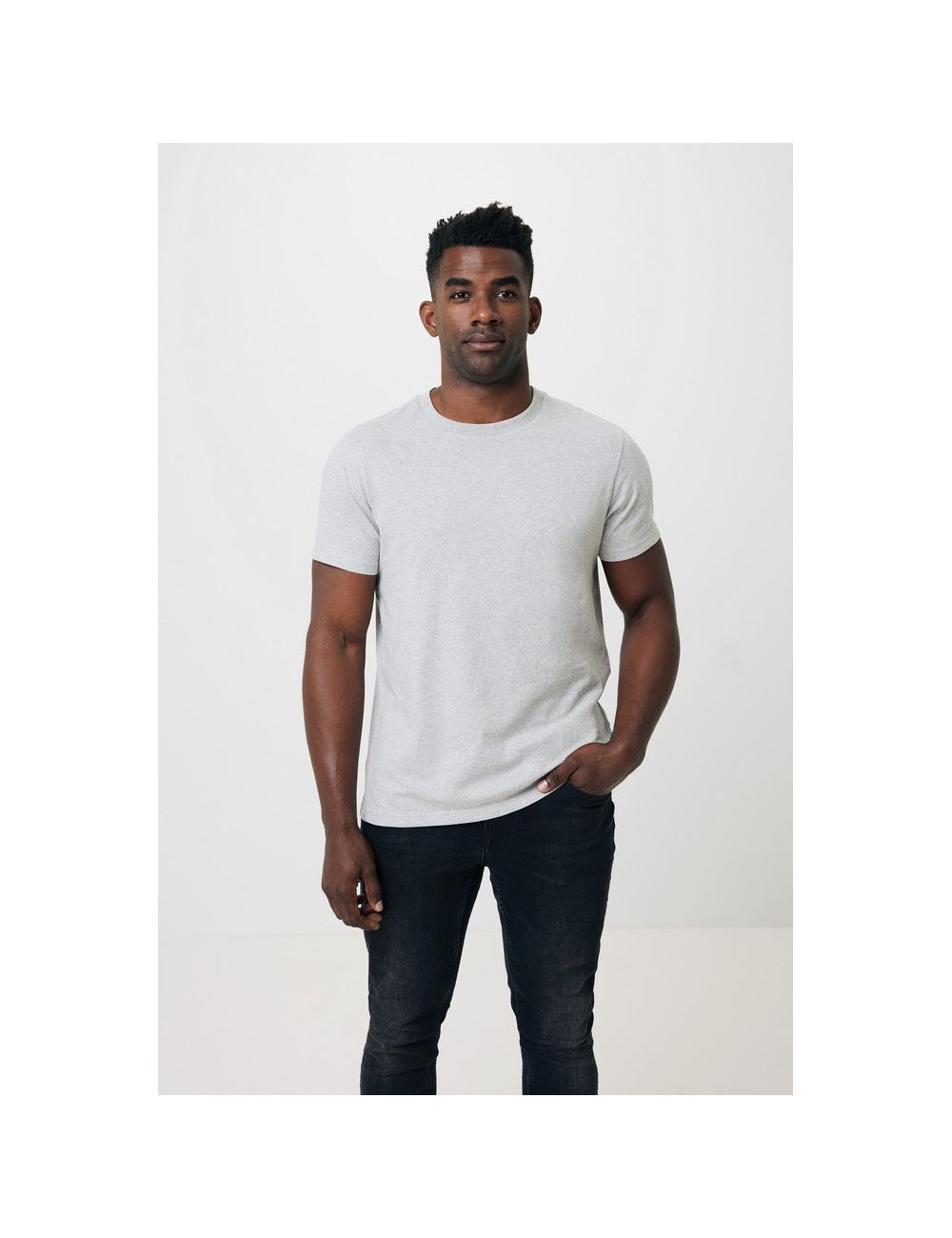 Koszulka z niebarwionej bawełny z recyklingu...