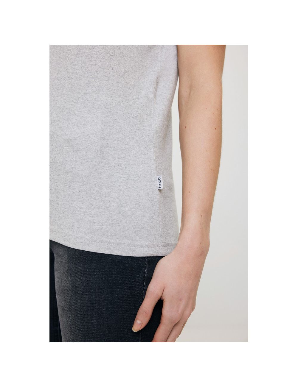 Koszulka z niebarwionej bawełny z recyklingu...