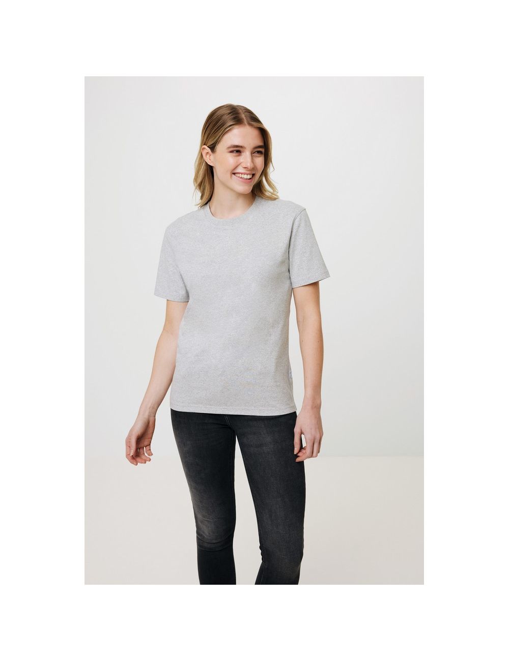 Koszulka z niebarwionej bawełny z recyklingu...