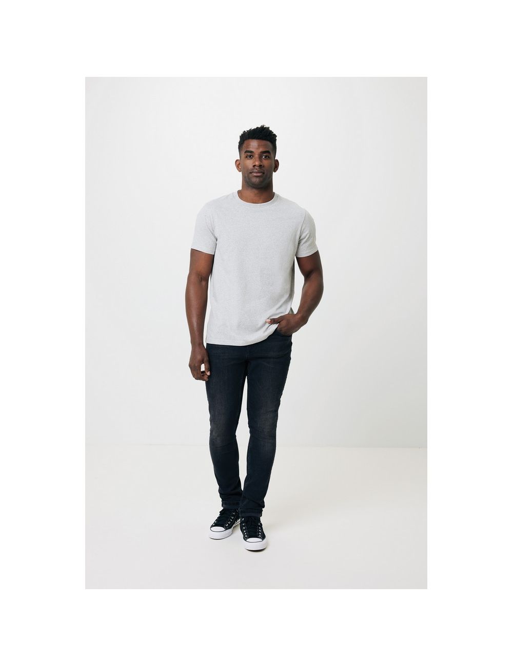 Koszulka z niebarwionej bawełny z recyklingu...