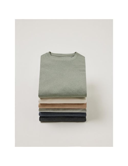 Koszulka z niebarwionej bawełny z recyklingu Iqoniq Manuel