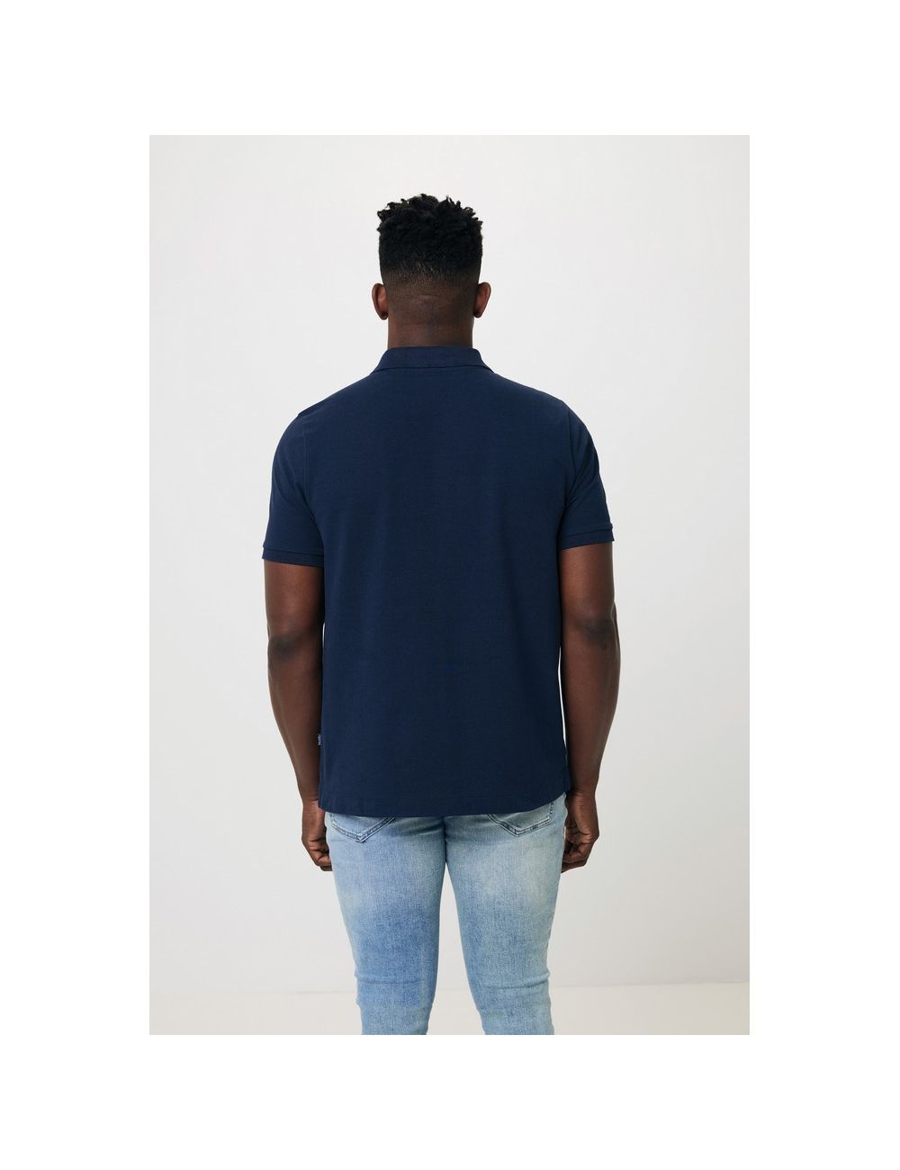 Koszulka polo z bawełny z recyklingu Iqoniq...