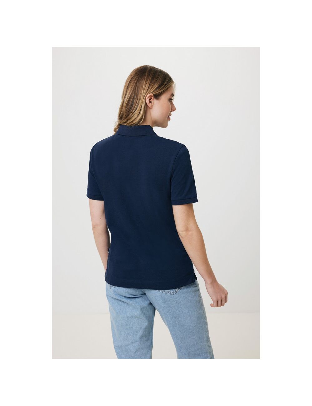 Koszulka polo z bawełny z recyklingu Iqoniq...