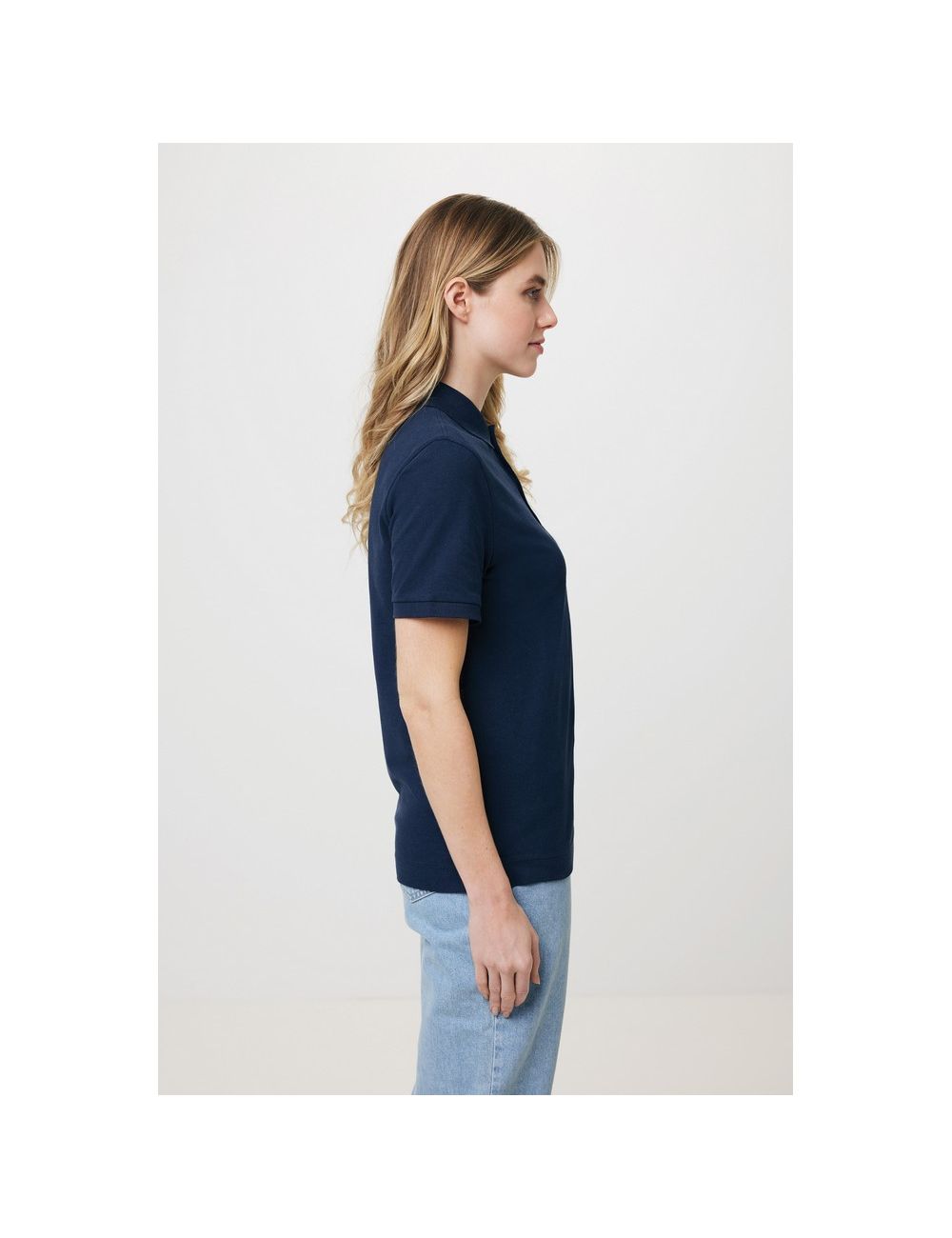 Koszulka polo z bawełny z recyklingu Iqoniq...