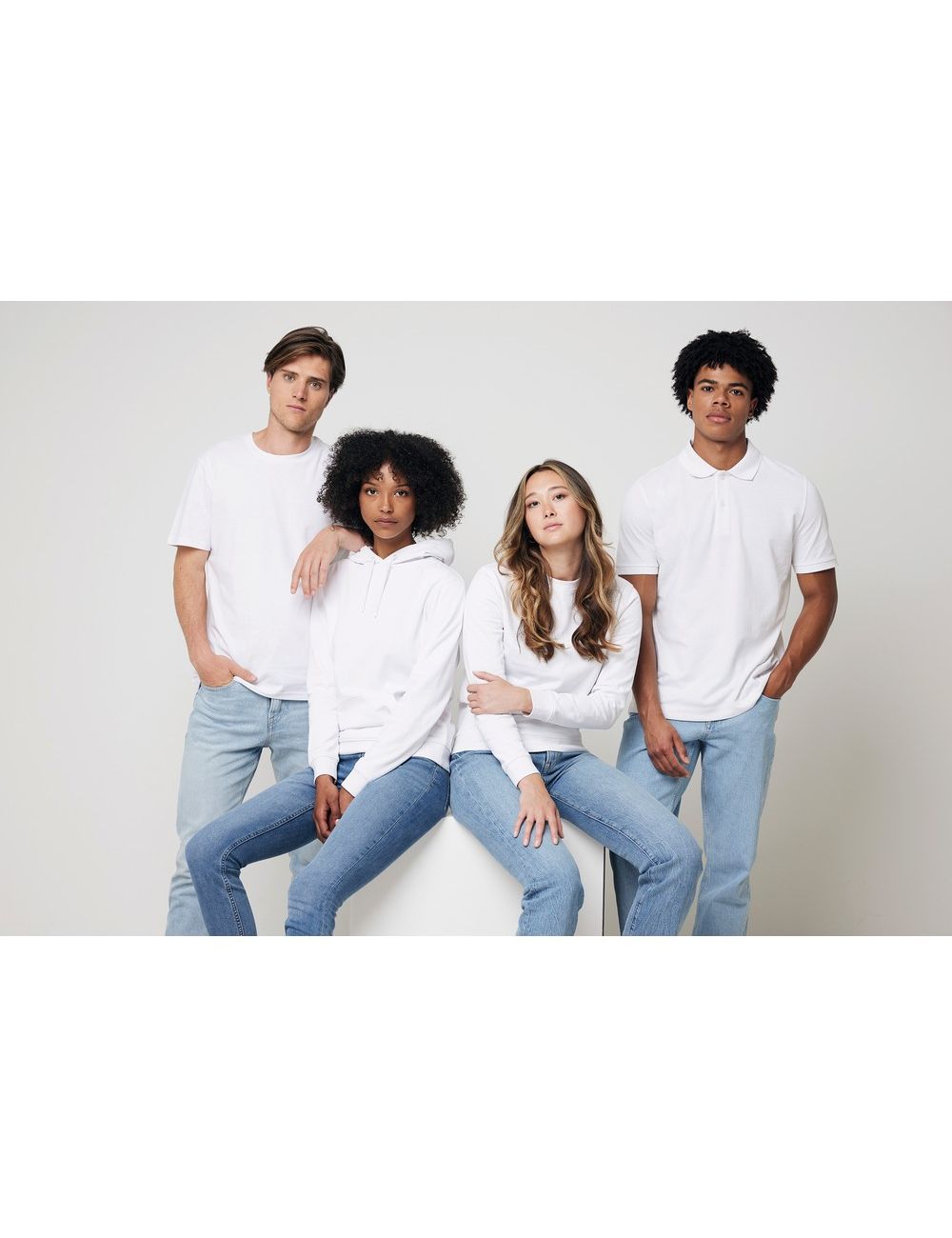 Koszulka polo z bawełny z recyklingu Iqoniq...