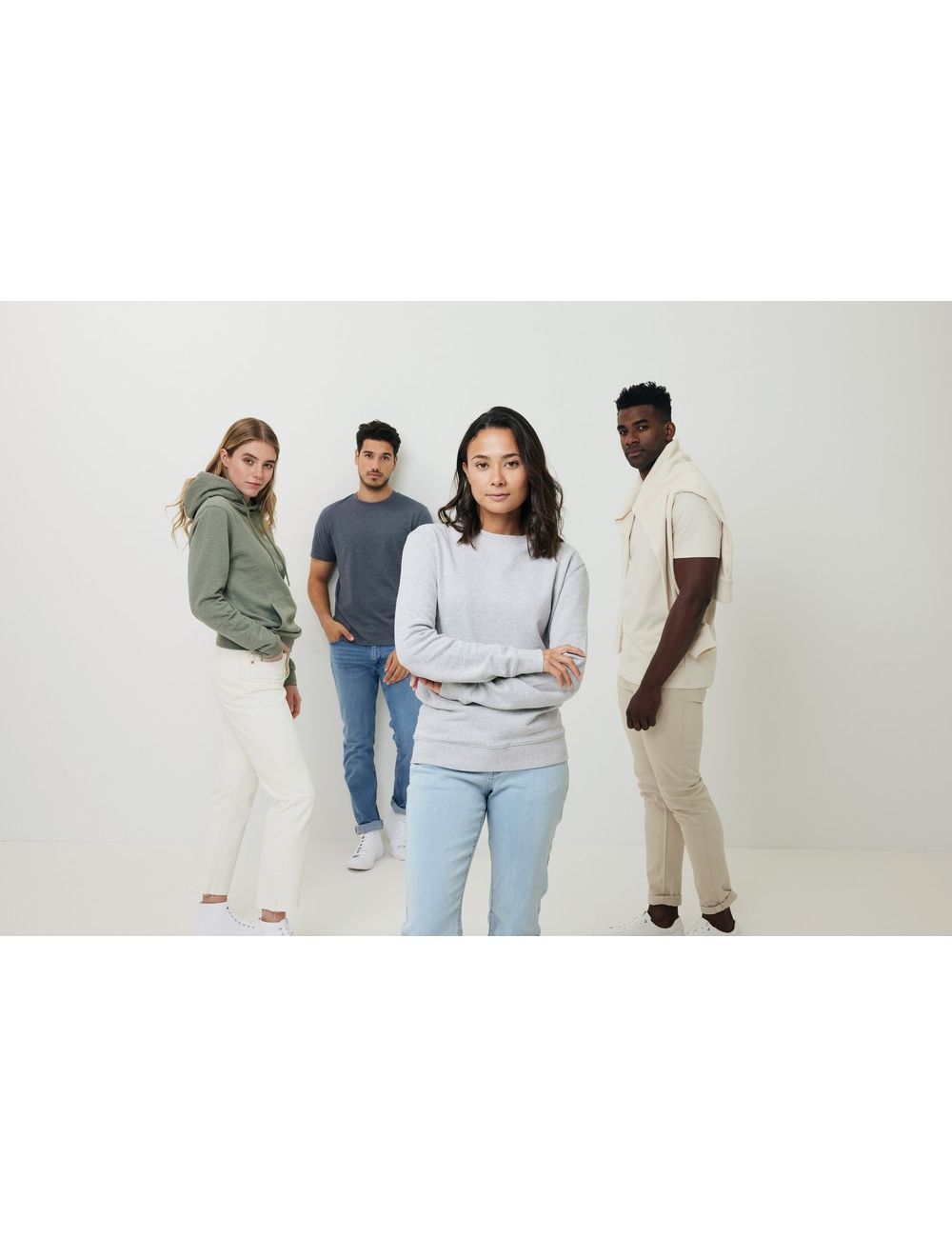 Bluza z niebarwionej bawełny z recyklingu...