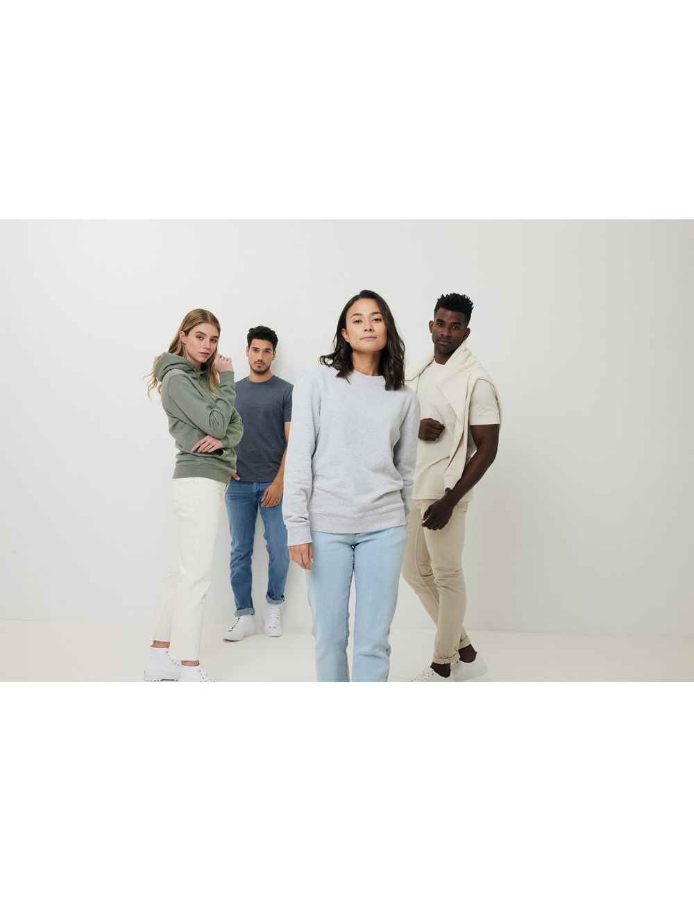 Bluza z niebarwionej bawełny z recyklingu...