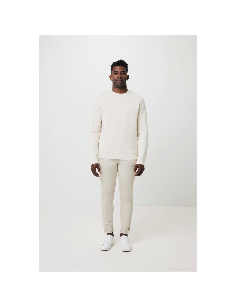 Bluza z niebarwionej bawełny z recyklingu...