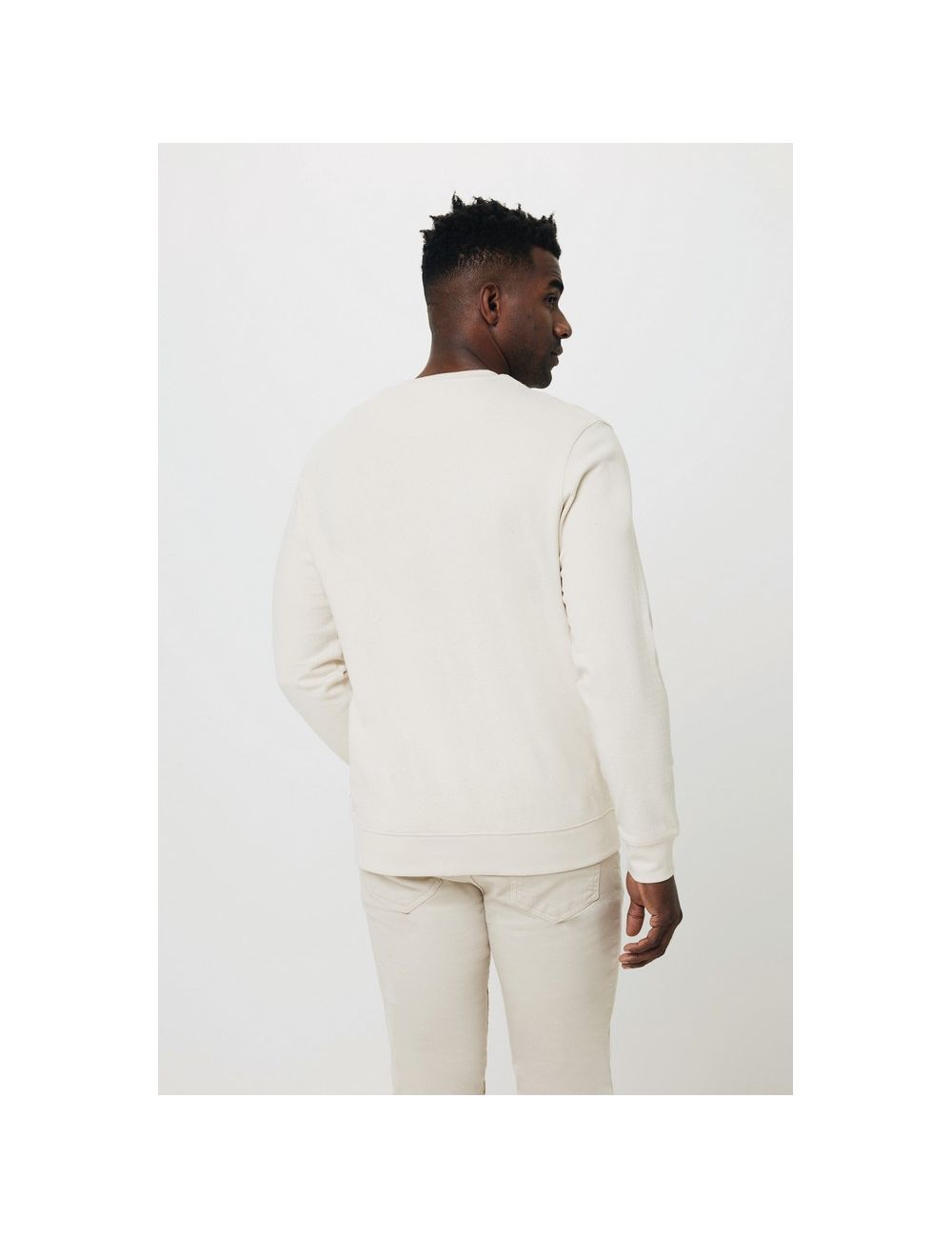 Bluza z niebarwionej bawełny z recyklingu...