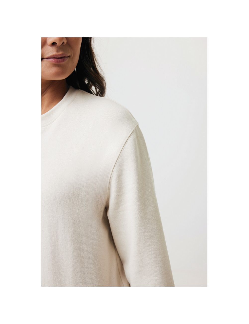 Bluza z niebarwionej bawełny z recyklingu...