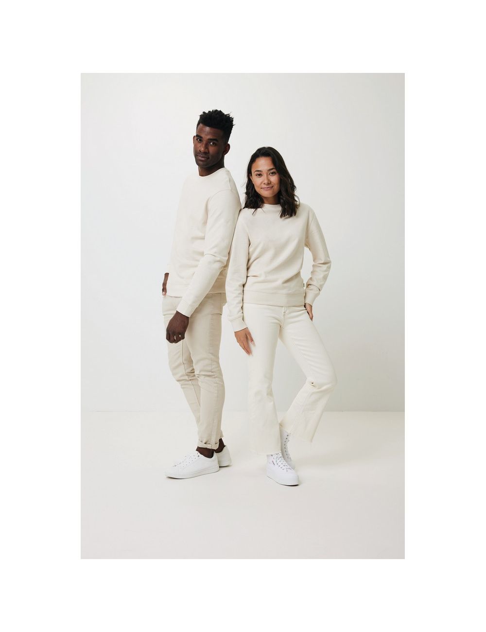 Bluza z niebarwionej bawełny z recyklingu...