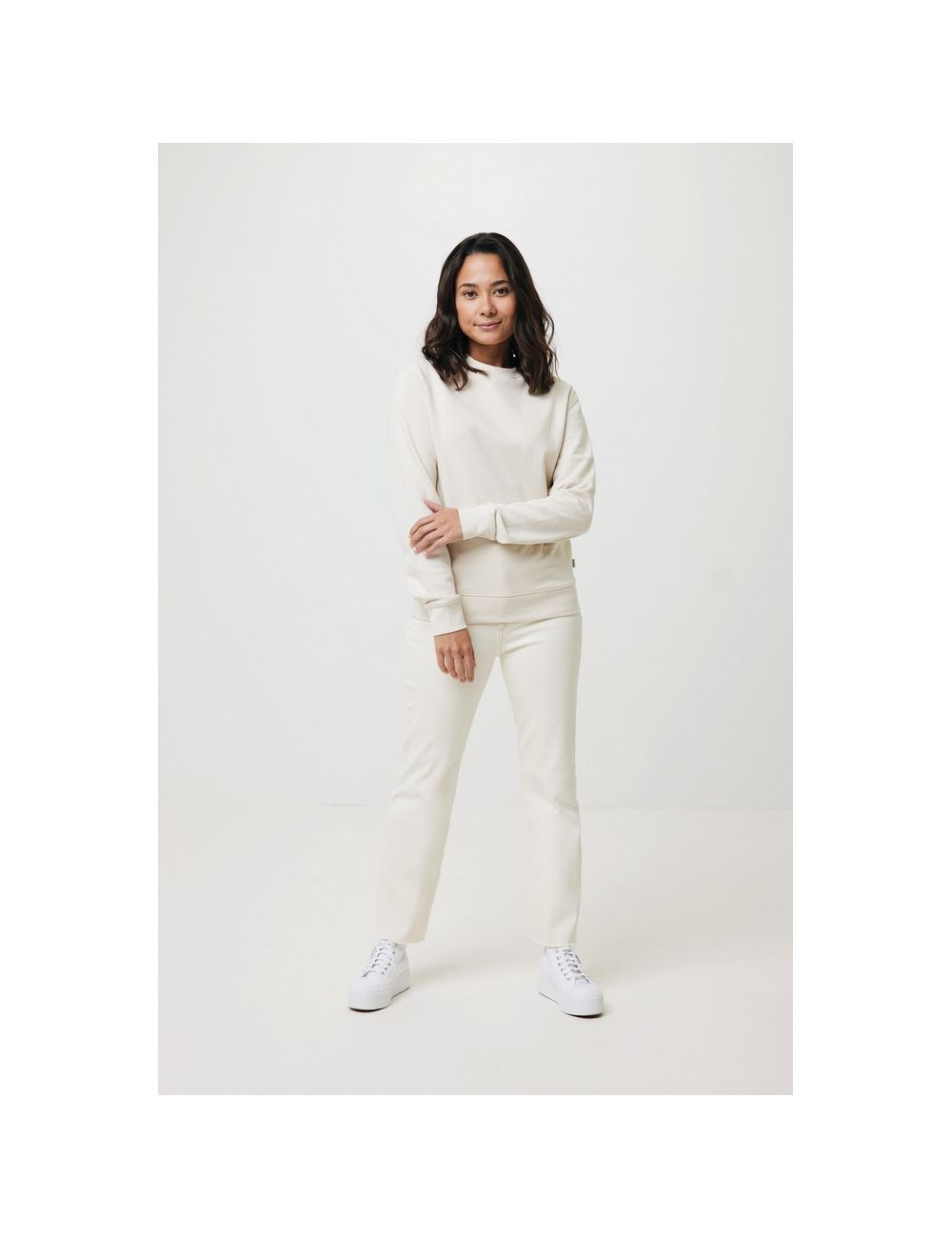 Bluza z niebarwionej bawełny z recyklingu...