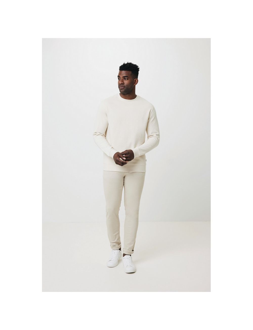 Bluza z niebarwionej bawełny z recyklingu...