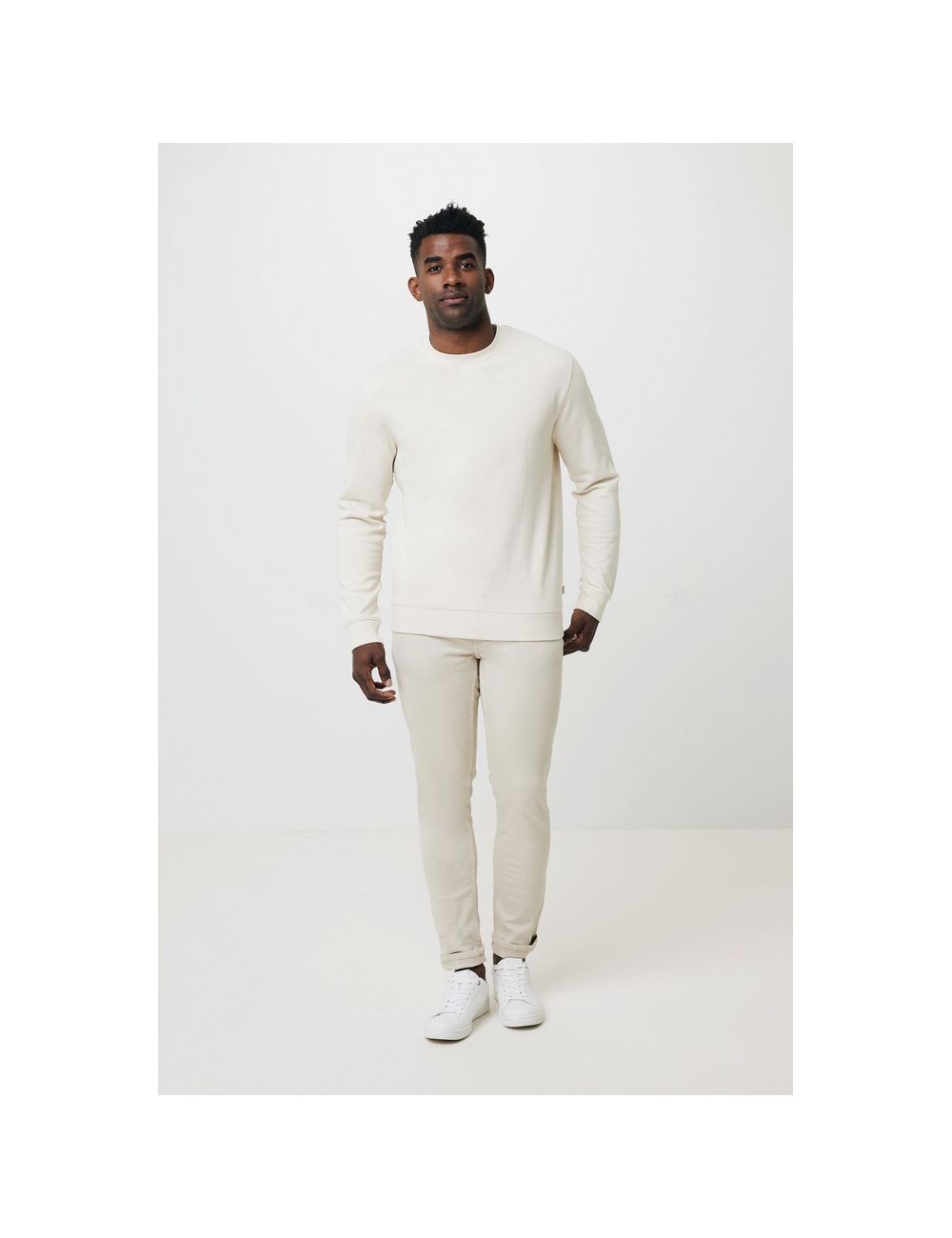 Bluza z niebarwionej bawełny z recyklingu...