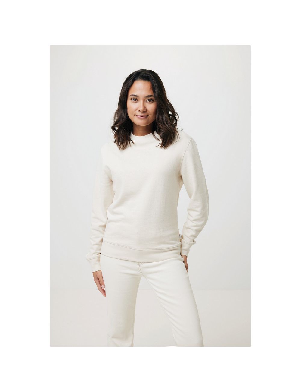 Bluza z niebarwionej bawełny z recyklingu...