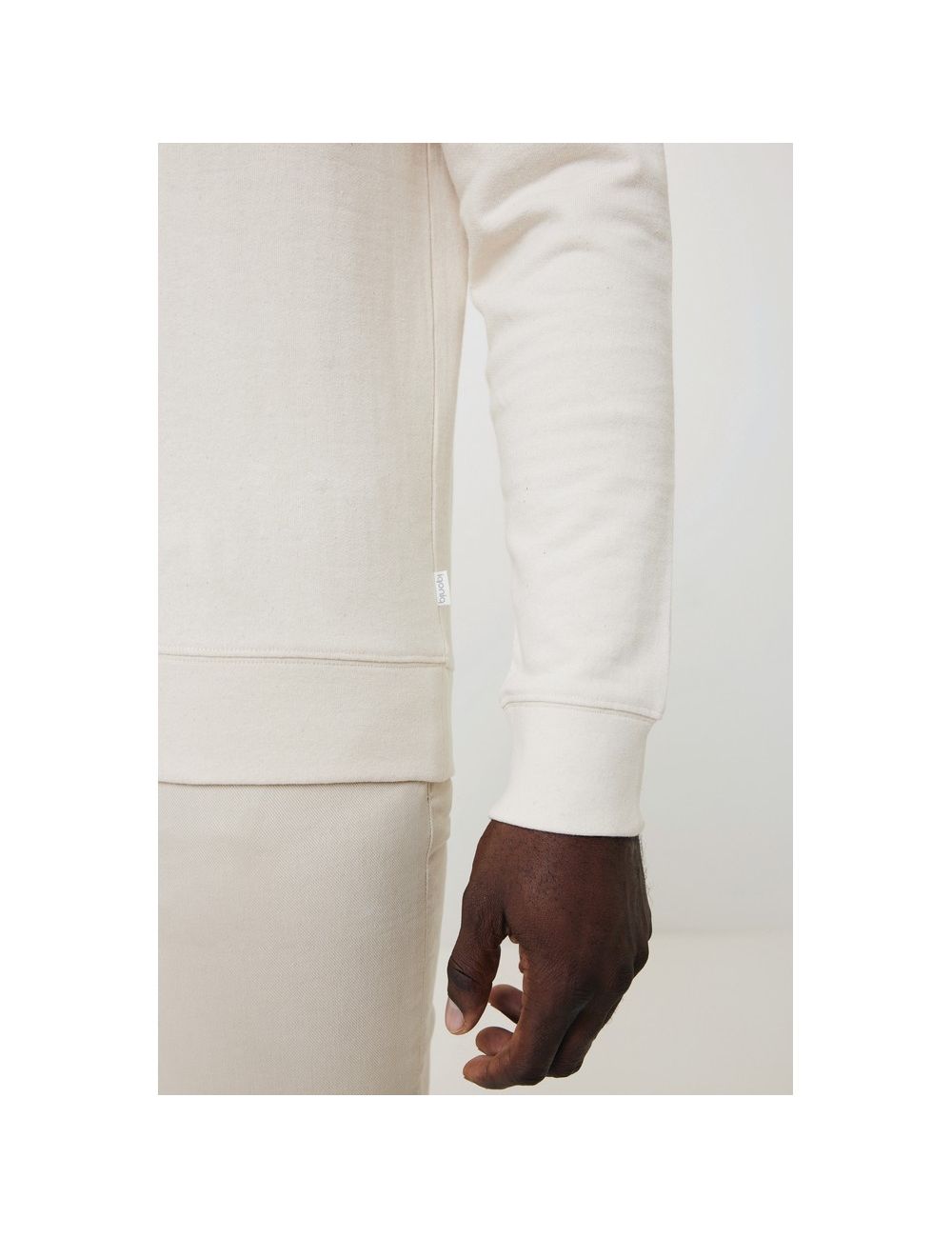 Bluza z niebarwionej bawełny z recyklingu...