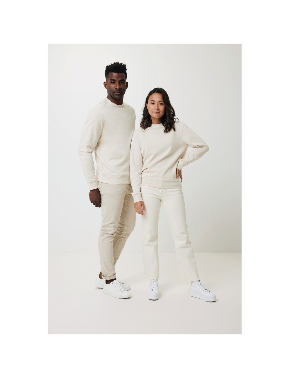 Bluza z niebarwionej bawełny z recyklingu...