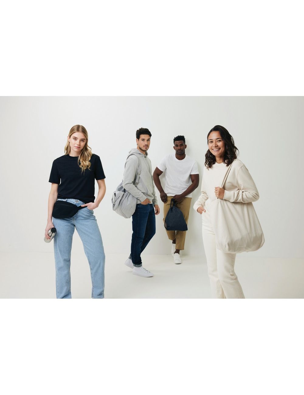 Bluza z niebarwionej bawełny z recyklingu...