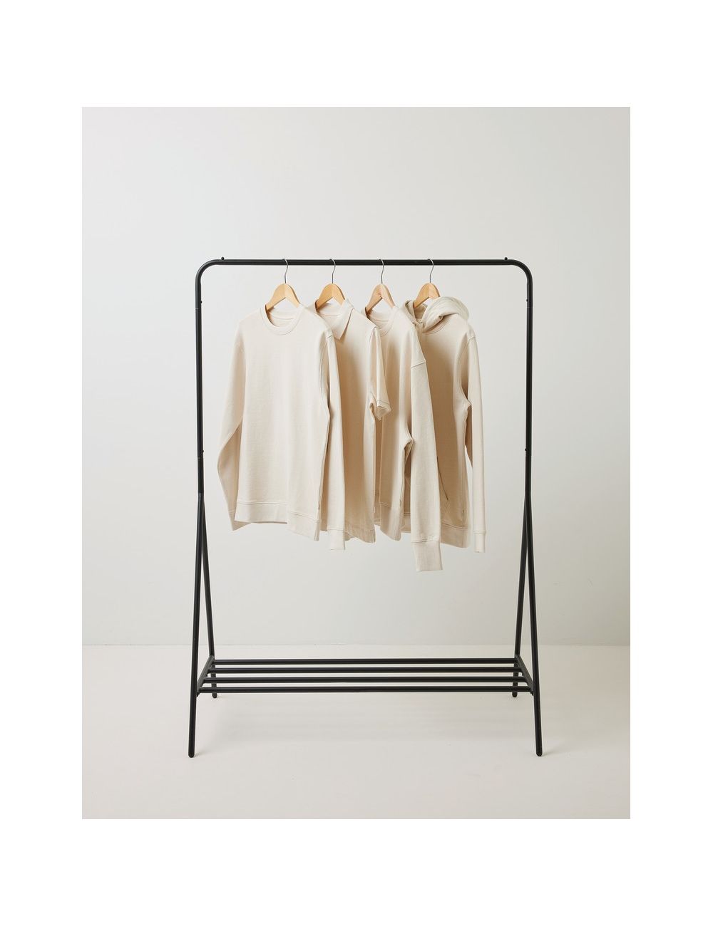 Bluza z niebarwionej bawełny z recyklingu...